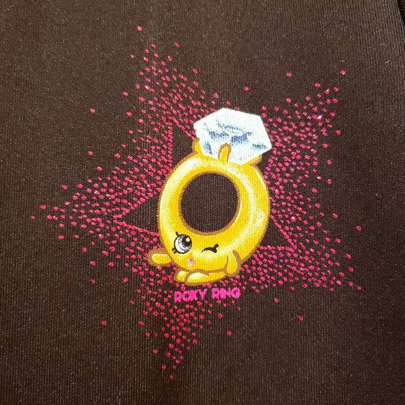 Shopkins Dress Roxy Ring Black Pink Gold Hearts Polka Dots Size 6-6X - Picture 5 of 10